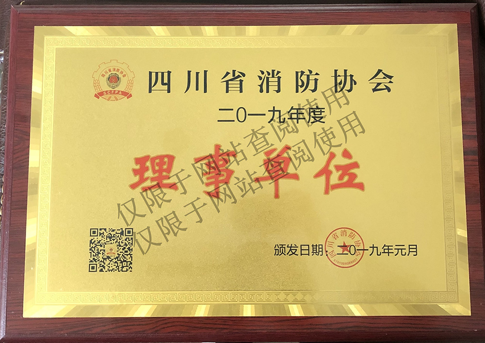 四川省消防協會2019年理事單位